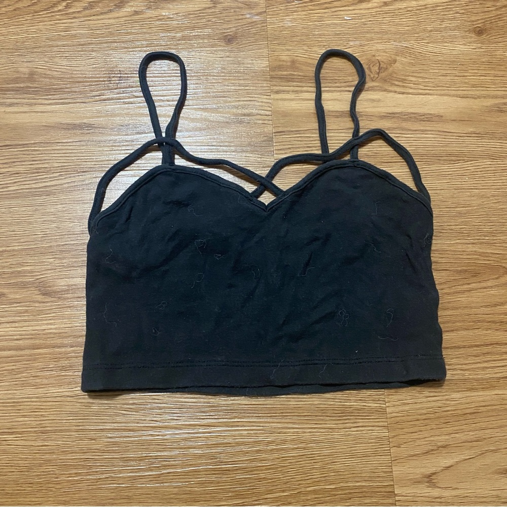 Brandy Melville criss cross tank top cropped